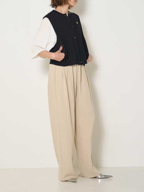 【 限定 】DOUBLE FACE KNIT VEST / Y242-91036-5